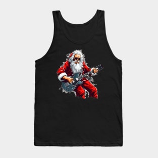 Guitar Santa Tank Top